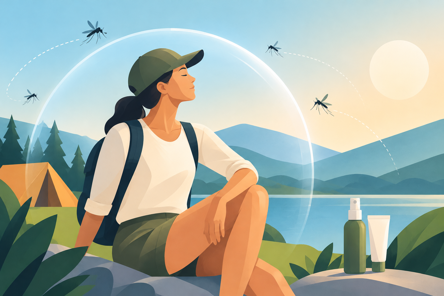 How do I keep mosquitoes away when I am outdoors?